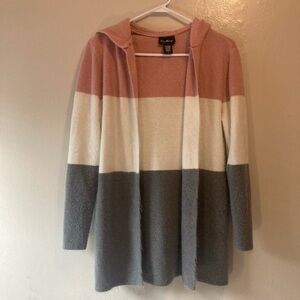 Always Pink and White Cardigan Sweater